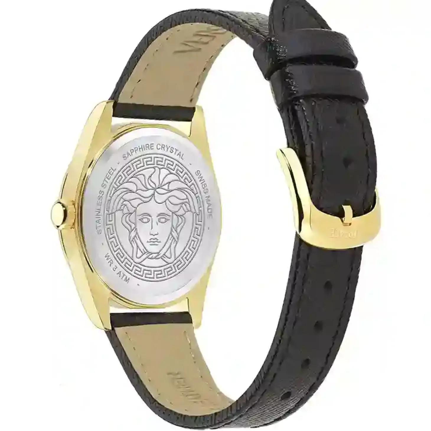 Versace Damenuhr Millenium Lady Schwarz/Gold VE0E00125