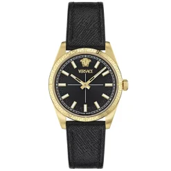 Versace Damenuhr Millenium Lady Schwarz/Gold VE0E00125