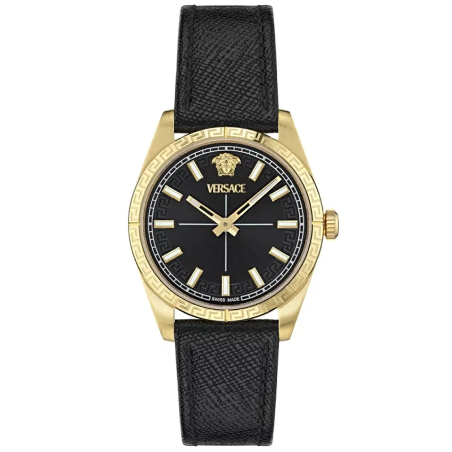 Versace Damenuhr Millenium Lady Schwarz/Gold VE0E00125