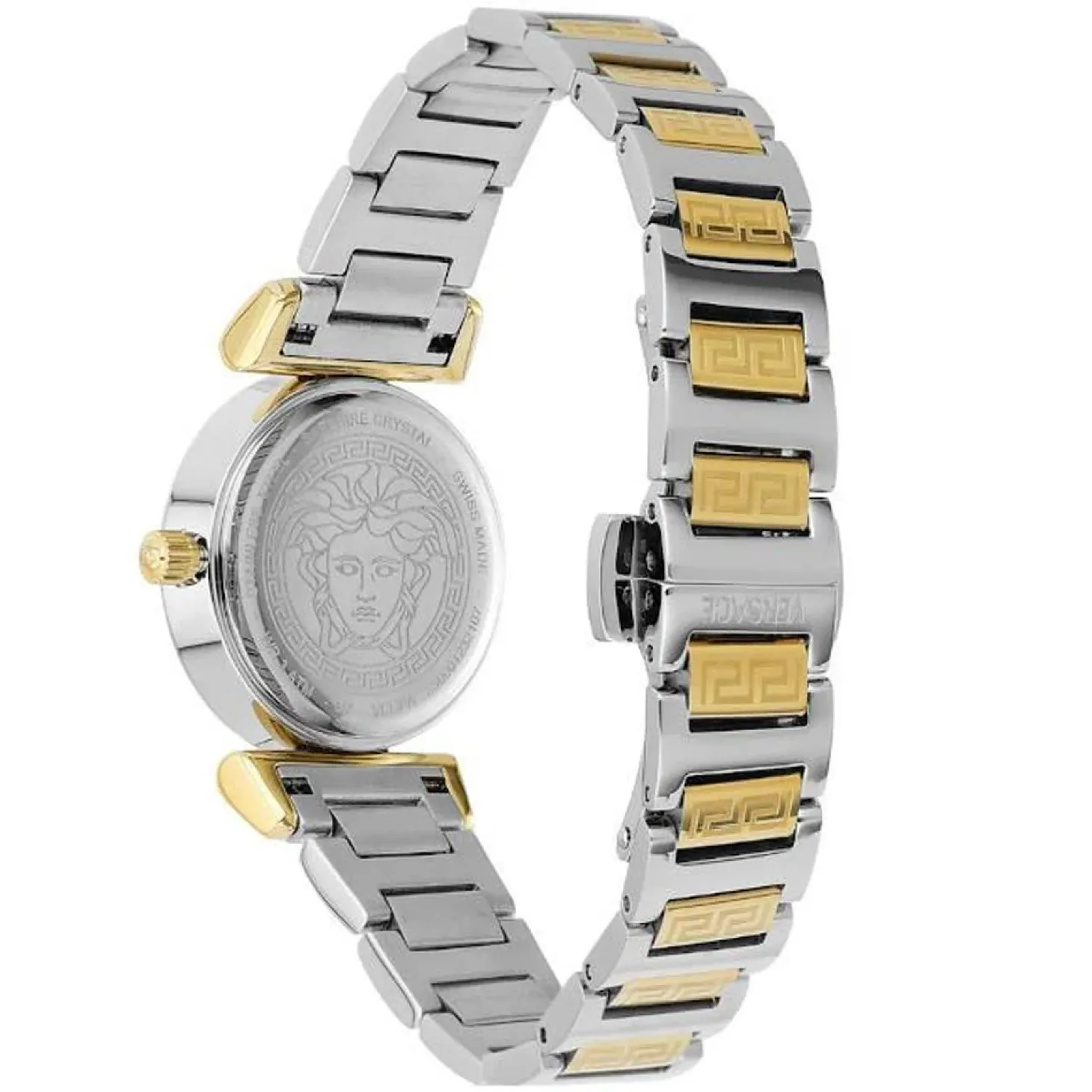 Versace Damenuhr Mini Vanity Bicolor/Grün VEGFA0625