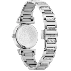 Versace Damenuhr Mini Vanity Silber/Schwarz VEGFA0225