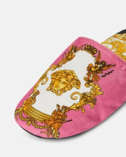 Versace Hausschuhe Medusa Renaissance Print Slippers