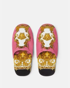 Versace Hausschuhe Medusa Renaissance Print Slippers