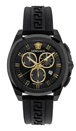 Versace Herren Armbanduhr New Chrono Geo Schwarz VE7CA0523