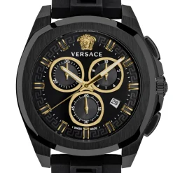 Versace Herren Armbanduhr New Chrono Geo Schwarz VE7CA0523