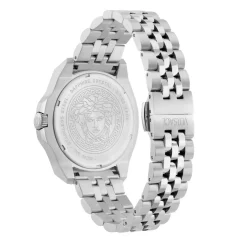 Versace Herren Armbanduhr Luxury Silber/Grün VEKKA0425