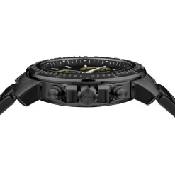 Versace Herren Armbanduhr NEW CHRONO 45 mm Armband Edelstahl Gunmetalfarben VE2E006 21