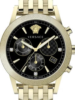 Versace Herren Armbanduhr Sport Tech 40 mm Armband Strap Armband Edelstahl VELT00919