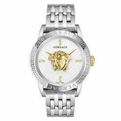 Versace Herren Armbanduhr 43 mm Armband Edelstahl CODE RESTYLING