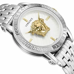 Versace Herren Armbanduhr 43 mm Armband Edelstahl CODE RESTYLING