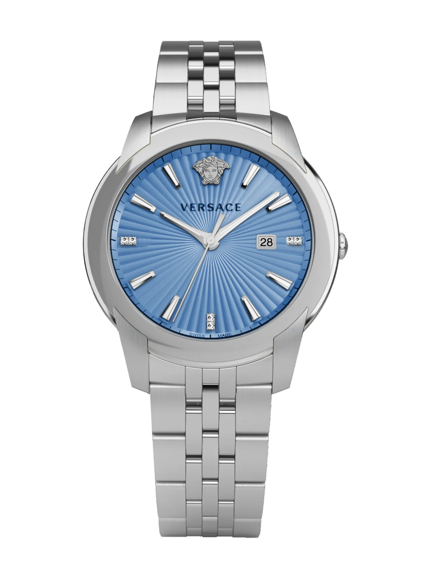 Versace Herren Armbanduhr V-Urban 42 mm Armband Edelstahl VELQ01119