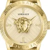 Versace Herren Armbanduhr V-Code RESTYLING Gold Edelstahl VESN00722
