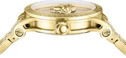 Versace Herren Armbanduhr V-Code RESTYLING Gold Edelstahl VESN00722