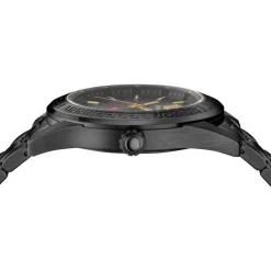 Versace Herren Armbanduhr V-CODE GMT Schwarz VEAFA0824