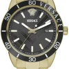 Versace Herren Armbanduhr Greca Urban schwarz gold VEYCA0724