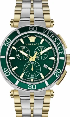 Versace Herren Armbanduhr GRECA CHRONO 45 mm VE3L00422