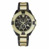 Versace Herren Armbanduhr Chronograph CHRONO SPORTY schwarz, gold 46 mm VE5CA0723