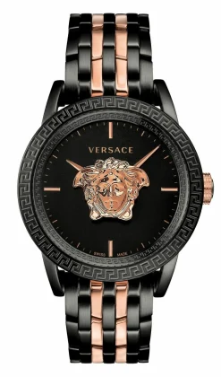 Versace Herren Armbanduhr PALAZZO EMPIRE schwarz, roségold 43 mm VERD01623