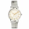 Versace Herren Armbanduhr V-ESSENTIAL silber, weiß 40 mm VEJ400421