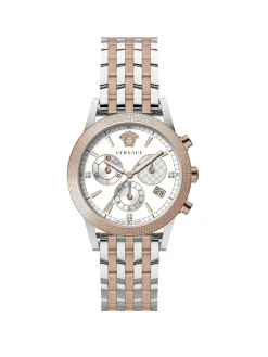 Versace Herren Armbanduhr Sport Tech 40 mm Armband Strap Armband Edelstahl VELT00819