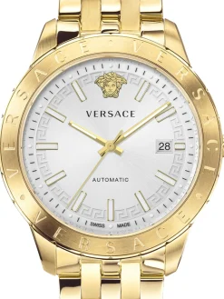 Versace Herren Armbanduhr Univers 43 mm Datumsfenster Armband Edelstahl VE2D00521