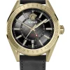 Versace Herren Armbanduhr V-CODE GMT 42MM Schwarz VEAFA0224