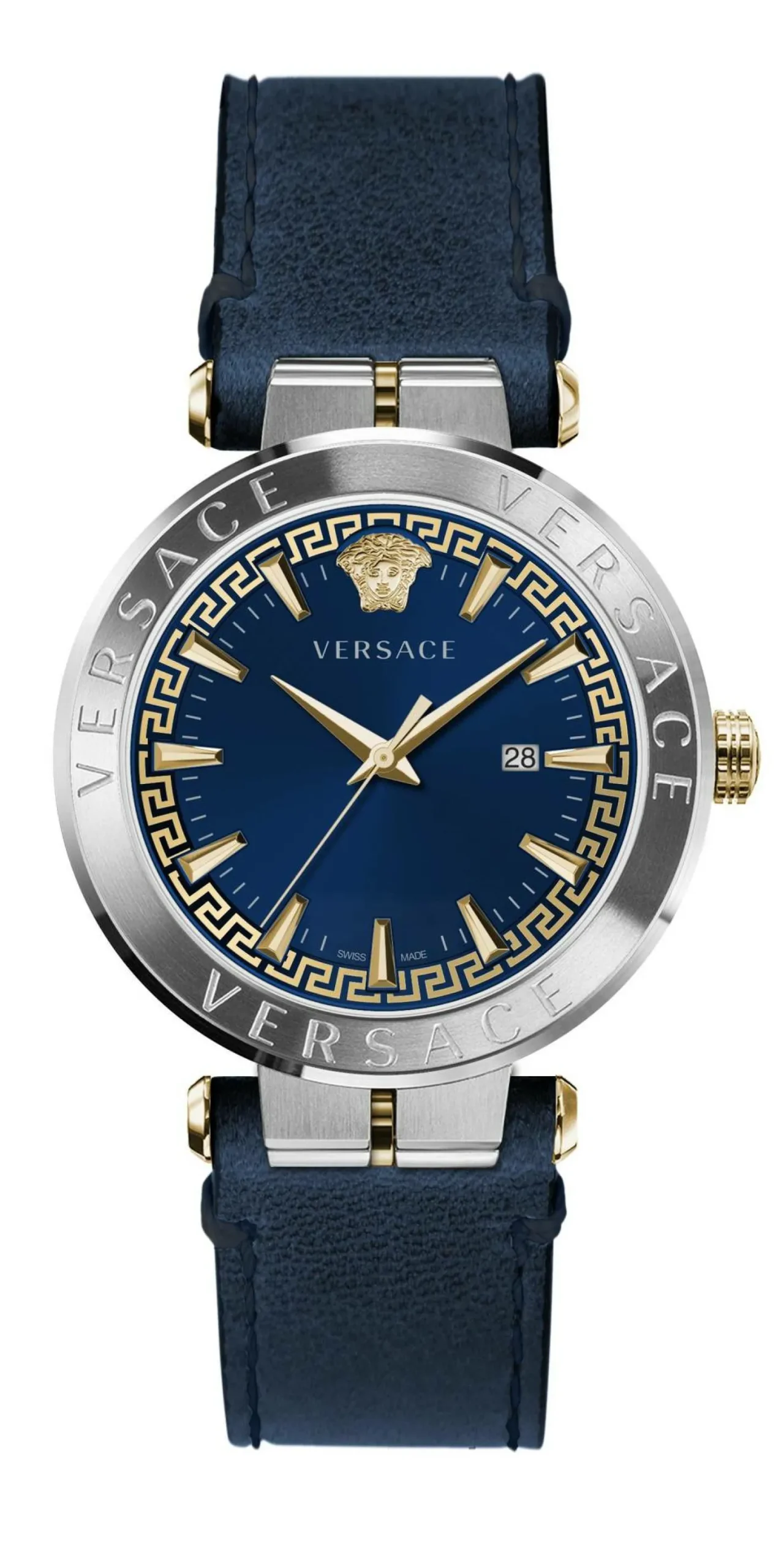 Versace Herren Armbanduhr AION 44 mm Armband Leder VE2G002 21