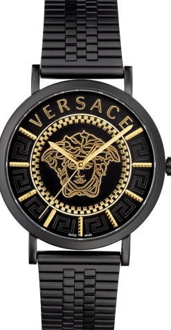 Versace Herren Armbanduhr V-Essential 40 mm Armband Edelstahl VEJ4006 21