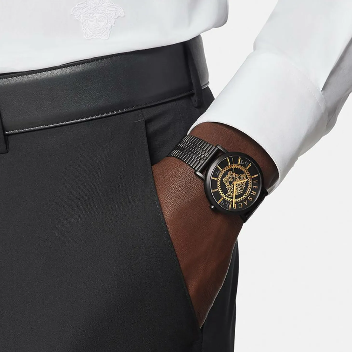Versace Herren Armbanduhr V-Essential 40 mm Armband Edelstahl VEJ4006 21
