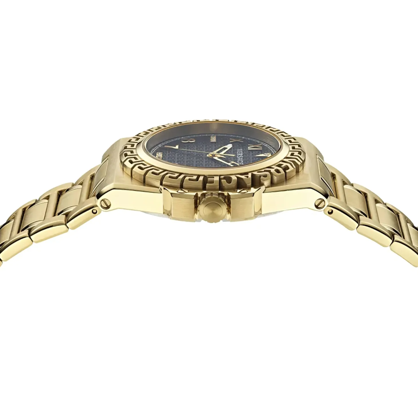 Versace Herren Armbanduhr Greca Reaction Diamonds Schwarz VE3I00723