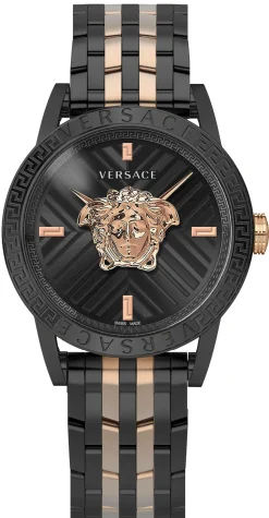 Versace Herren Armbanduhr 43 mm Armband Edelstahl CODE RESTYLING