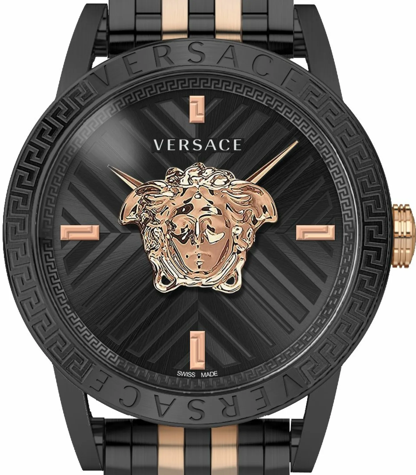 Versace Herren Armbanduhr 43 mm Armband Edelstahl CODE RESTYLING