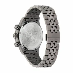 Versace Herren Armbanduhr Chronograph HELLENYIUM CHRONO grau, blau 44 mm VE2U00722