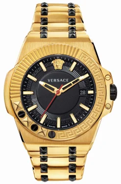 Versace Herren Armbanduhr CHAIN REAC.D/BLK B/IP2N&IPBLK IP2N&IPBLK TRING+GRECA&TEXT. VEDY006 19