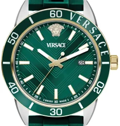 Versace Herren Armbanduhr Greca Urban Grün VEYCA0124