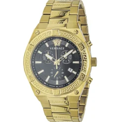 Versace Herren Armbanduhr SPORTY GRECA Chronograph gold 46 mm VESO00922