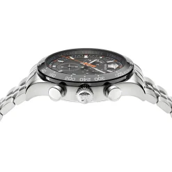 Versace Herren Chronograph Hellenyium Chrono Silber-Schwarz VE2U00322