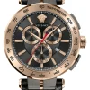 Versace Herren Chronograph Aion VE6CA0323 Roségold-Schwarz