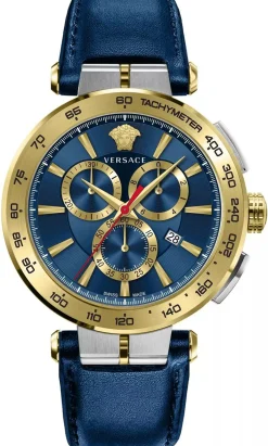 Versace Herren Chronograph VE6CA0223 Aion Blau