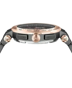 Versace Herren Chronograph Aion VE6CA0723 Grau/Bronze Edelstahl