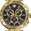 Versace Herren Chronograph Aion VE6CA0623 Gold-Schwarz