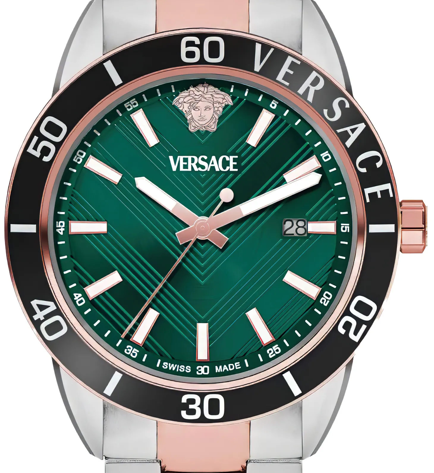 Versace Herren Quarzuhr Greca Urban Grün VEYCA0624