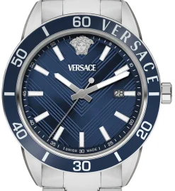 Versace Herren Quarzuhr Greca Urban Blau VEYCA0424