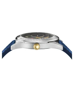 Versace Herren Uhr V-CODE GMT Blau VEAFA0124