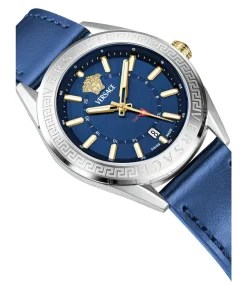 Versace Herren Uhr V-CODE GMT Blau VEAFA0124