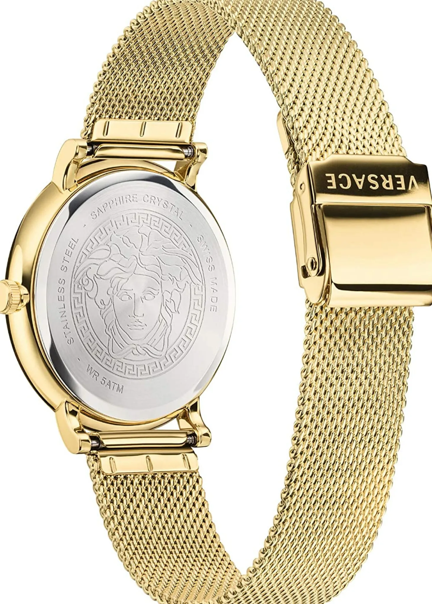 Versace Herren-Armbanduhr V-Circle Manifesto Edition Schweizer Quarz Edelstahl VBQ070017