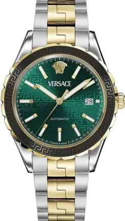 Versace Herren-Armbanduhr Hellenyium Grün VEQCA0524