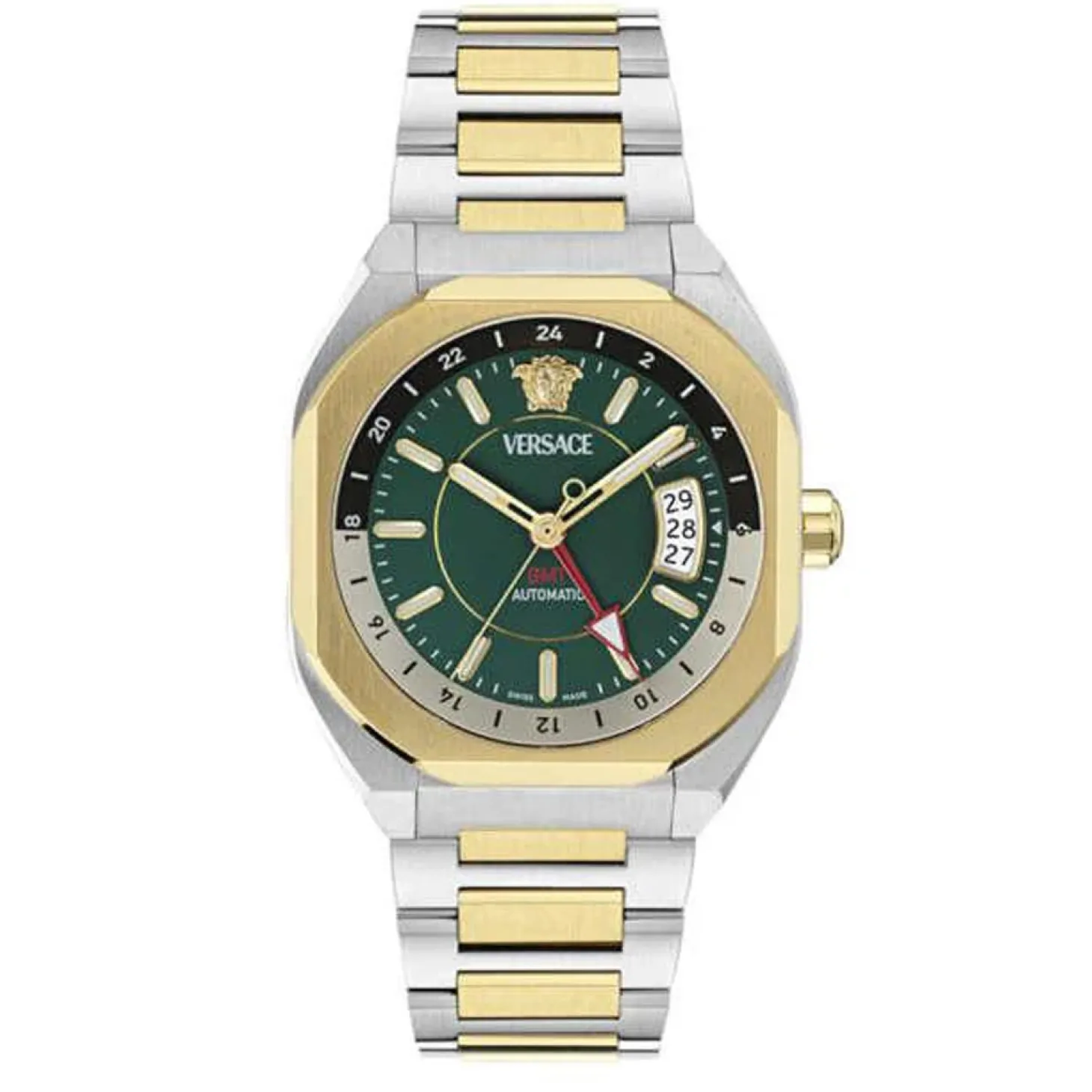 Versace Herrenuhr Automatik V-Contempo Bicolor/Grün VE0I00325