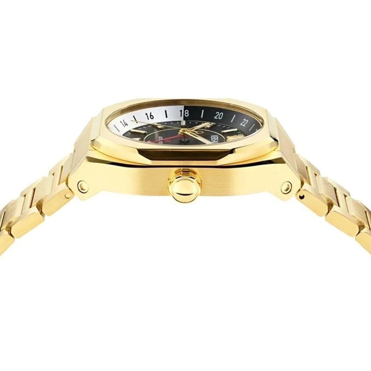 Versace Herrenuhr Automatik V-Contempo Gold/Schwarz VE0I00425