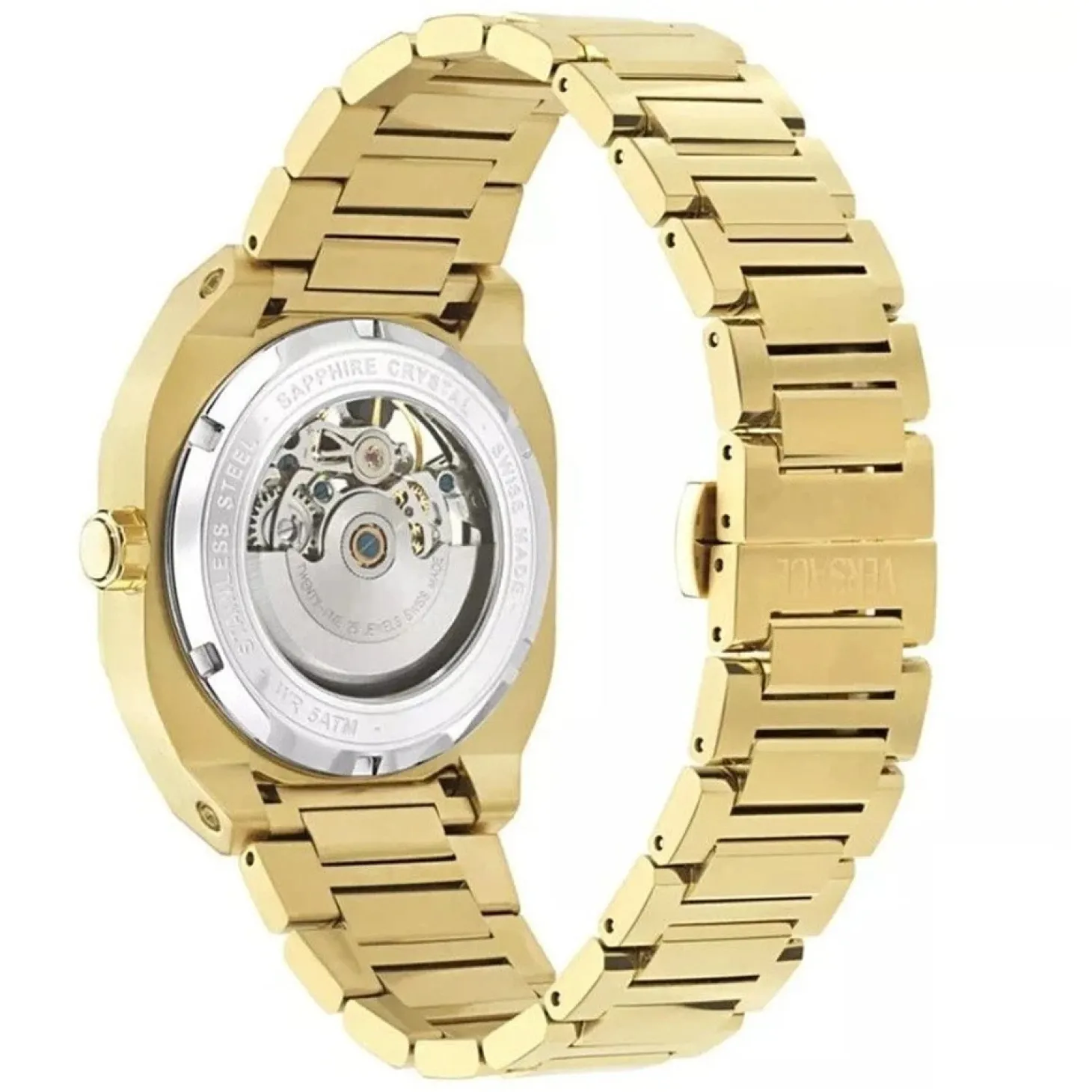 Versace Herrenuhr Automatik V-Contempo Gold/Schwarz VE0I00425